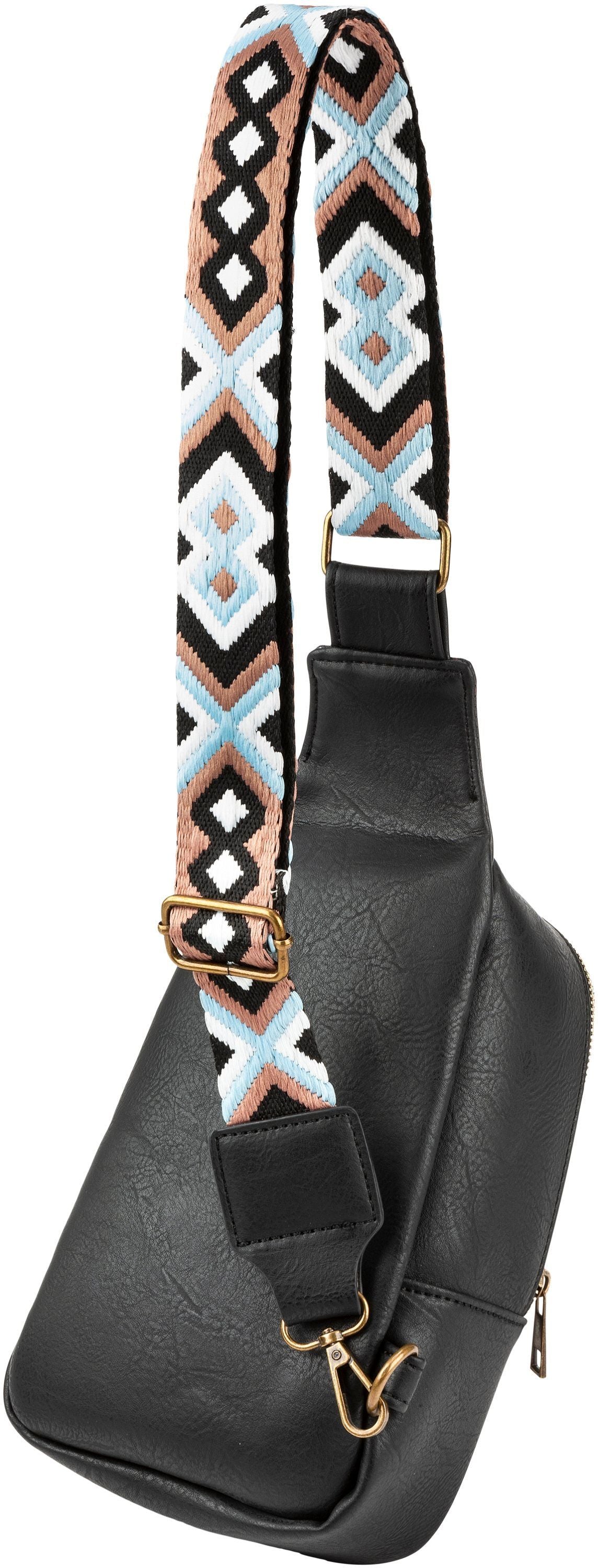 HJP Damen Sling Bag "Fina" (Farbe: schwarz)