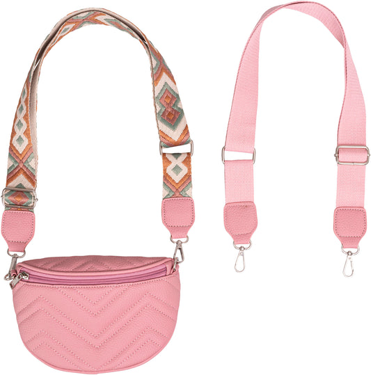 HJP Umhänge- & Bauchtasche "Couture" (Farbe: rosa)