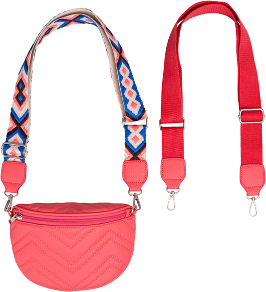 HJP Umhänge- & Bauchtasche "Couture" (Farbe: koralle)