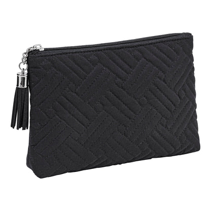 HJP Kosmetiktasche "Zoe" Steppoptik, (Farbe: schwarz)