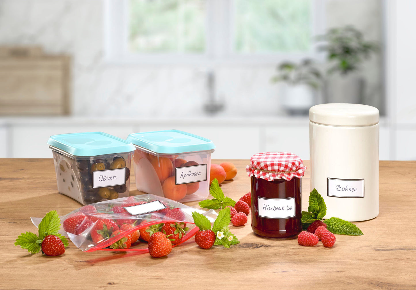 Etiketten im Spender, 200 Stück