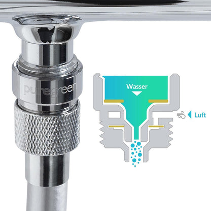 puregreen Wassersparer für die Dusche chromfarben