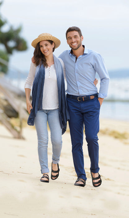 Relax Vital Wolken Sandale, schwarz (Grösse: 38)