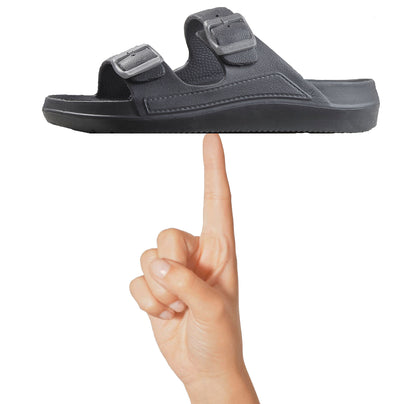 Relax Vital Wolken Sandale, schwarz (Grösse: 42)