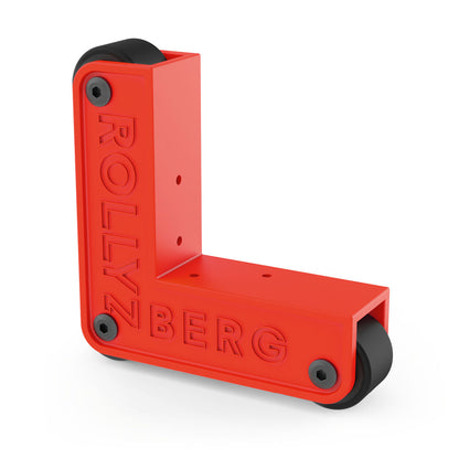 Rollyzberg Transportrollen 2er-Set (Farbe: rot) inkl. 2 Gurte