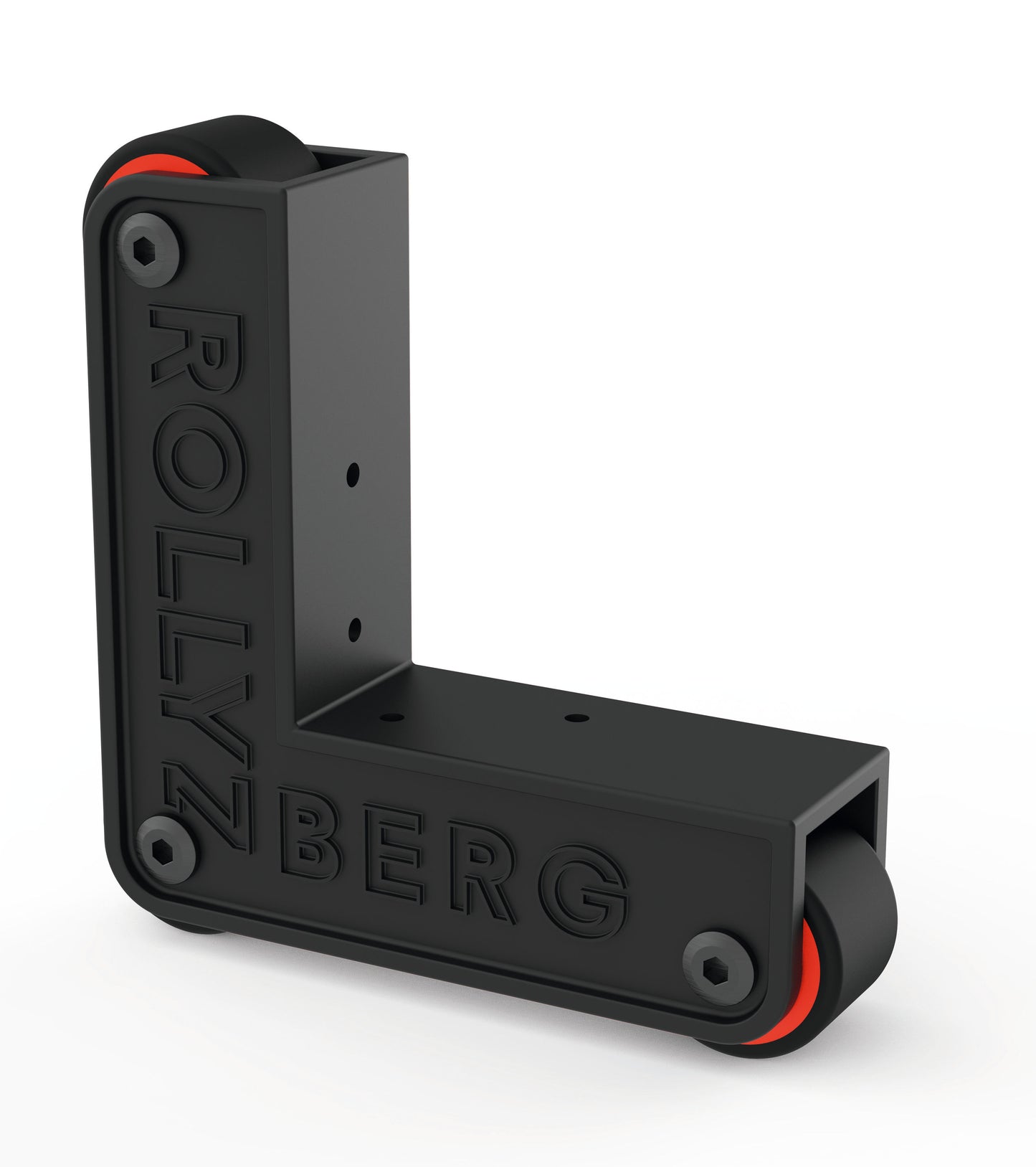 Rollyzberg Transportrollen 2er-Set (Farbe: schwarz) inkl. 2 Gurte