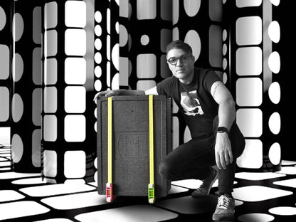 Rollyzberg Transportrollen 2er-Set (Farbe: schwarz) inkl. 2 Gurte