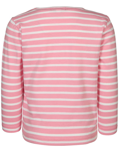 Langarmshirt 1 JAHR gestreift in rosa/weiss (Grösse: 80)