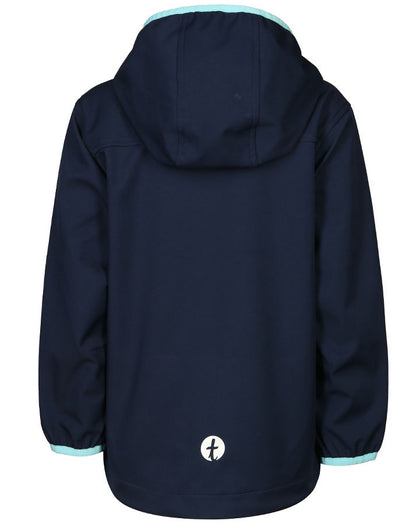 Softshelljacke KONTRAST in navy/hellblau (Grösse: 110)