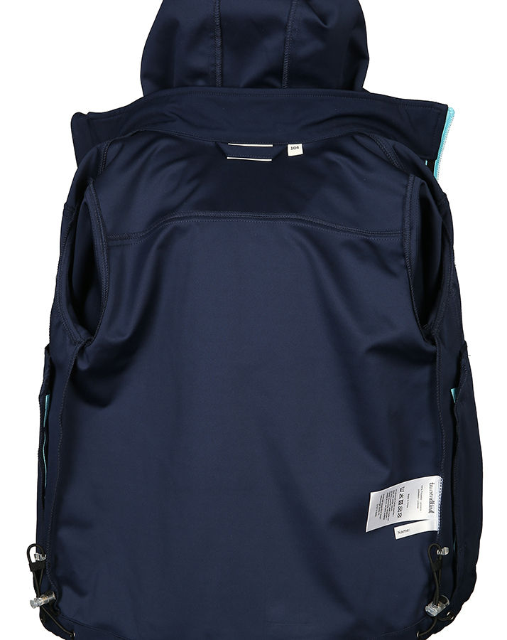 Softshelljacke KONTRAST in navy/hellblau (Grösse: 110)