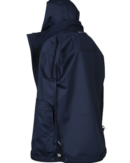 Softshelljacke KONTRAST in navy/hellblau (Grösse: 110)