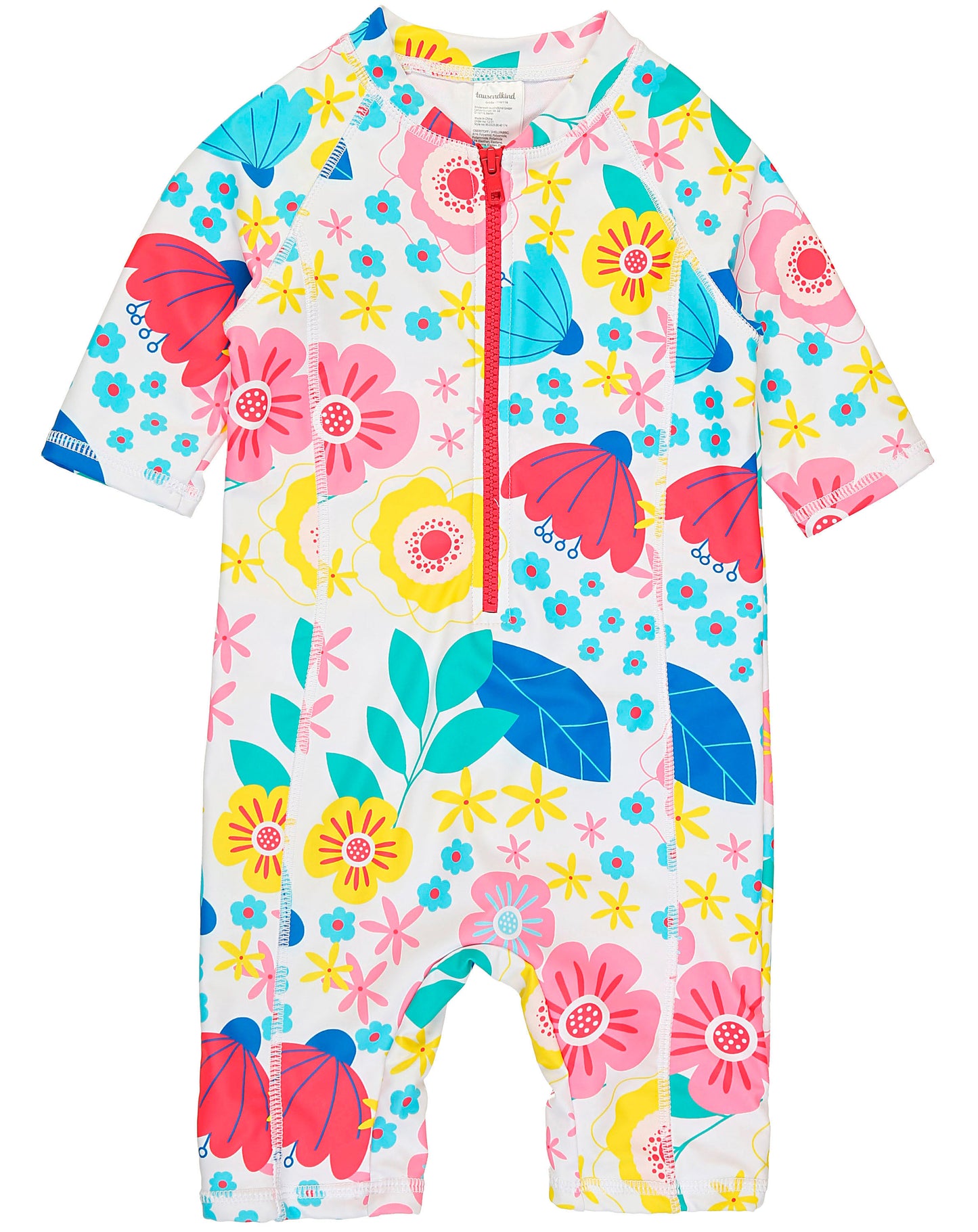 Schwimmanzug FLOWER POWER in bunt