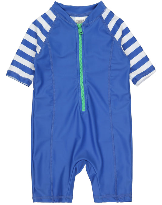 Schwimmanzug EASY Gr.110/116 in weiss/blau