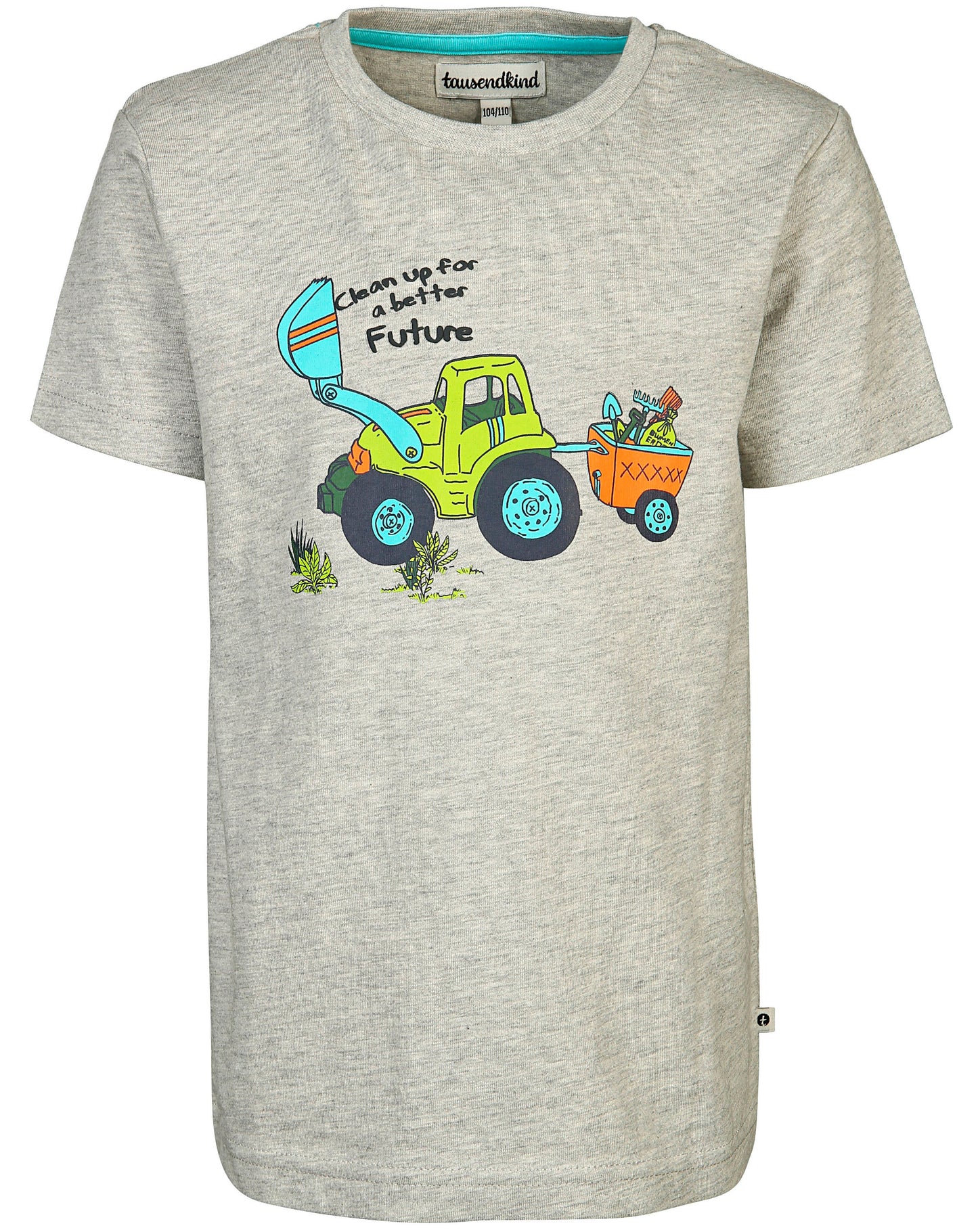 T-Shirt CLEAN UP in grau