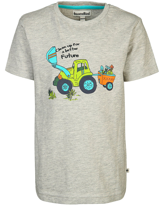 T-Shirt CLEAN UP in grau