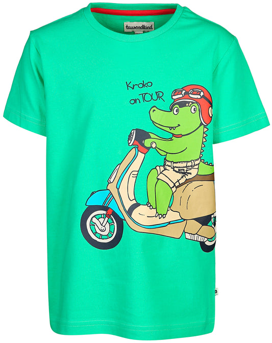 T-Shirt SCOOTER KROKODIL in grün