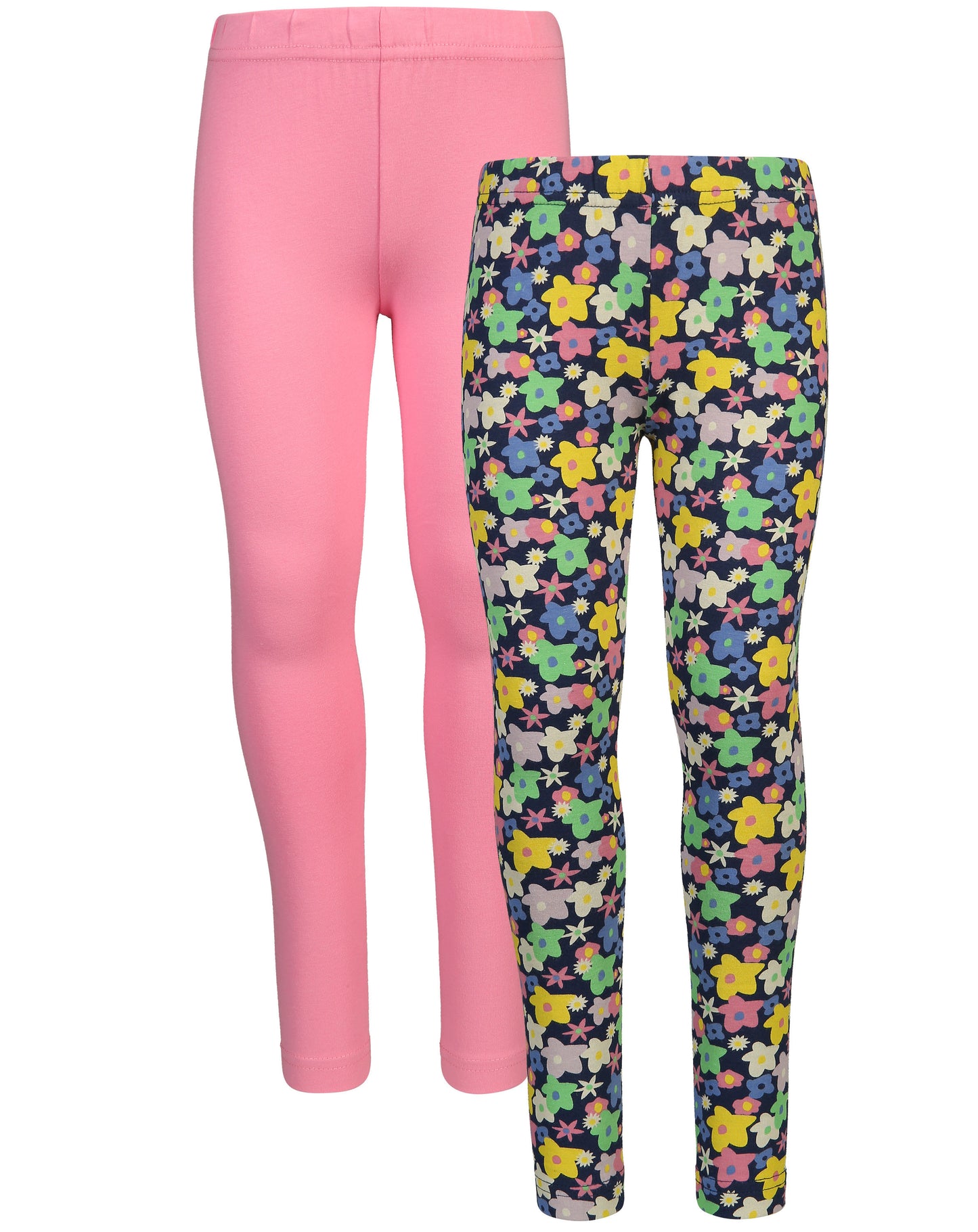 Leggings FLORIDA 2er-Pack in rosa/geblümt Gr. 104/110