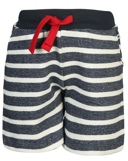 Sweat-Shorts ESSENTIAL Gr.122 gestreift in blau/weiss