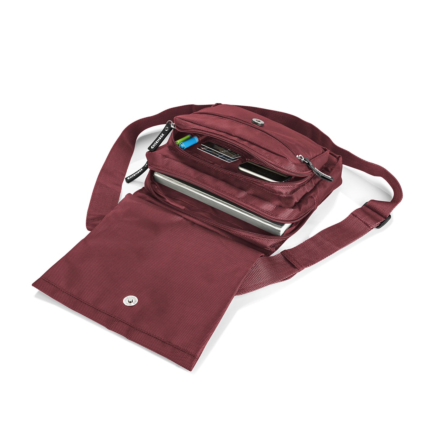 Chiemsee Unisex Shoulderbag, (Farbe: beere)