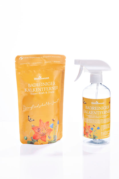 Badreiniger Beutel 400 g und Sprühflasche