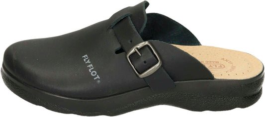 Fly Flot Damen-Pantolette "Veronika", schwarz (Grösse: 38)