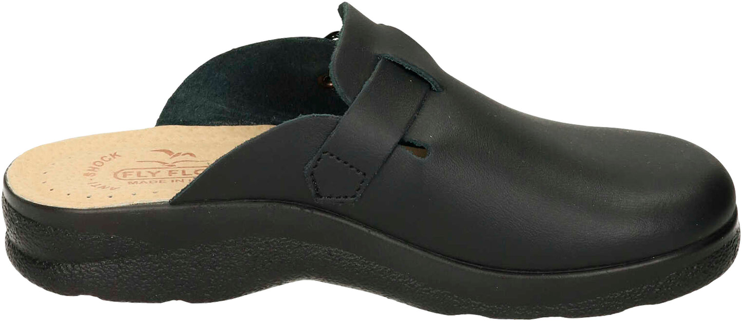 Fly Flot Damen-Pantolette "Veronika", schwarz (Grösse: 38)