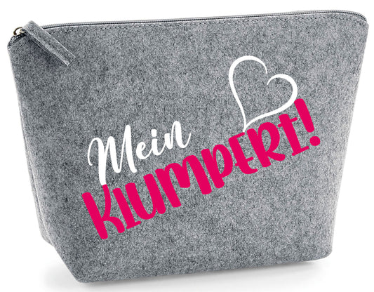 Mittlere Filztasche "Mein Klumpert"