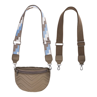 HJP Umhänge- & Bauchtasche "Couture" (Farbe: taupe)