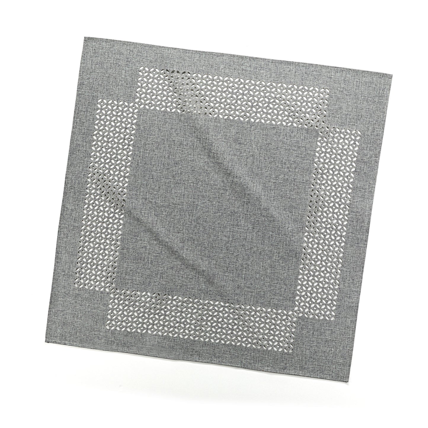 Mitteldecke "Ornamento" 85x85 cm (Farbe: grau)