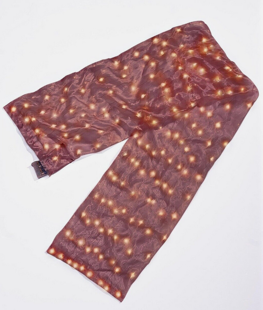 LED-Dekostoff Glamour - bordeaux, 36 x 210cm, 198 LEDs