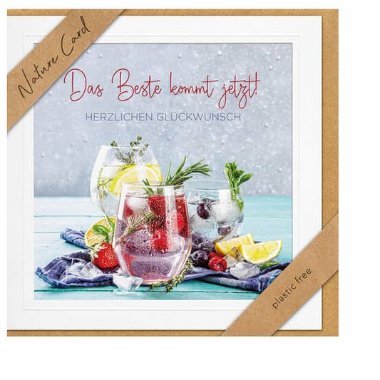 Das Beste kommt jetzt herzlichen Glückwunsch (15.5 x 15.5 cm)