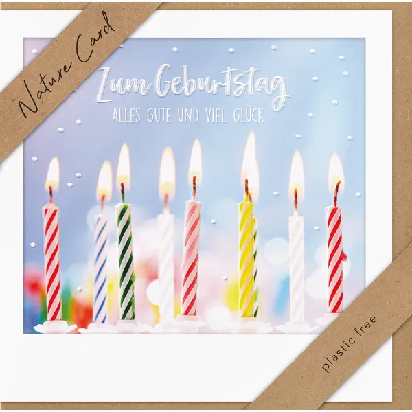 Zum Geburtstag alles Gute und viel Glück  (15.5 x 15.5 cm)