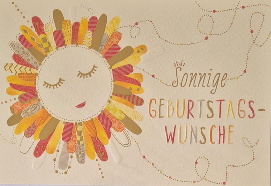 Sonnige Geburtstagswünsche  (B6)