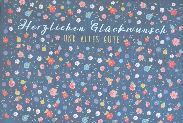 Herzlichen Glückwunsch und alles Gute (B6)