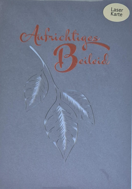 Aufrichtiges Beileid (B6)