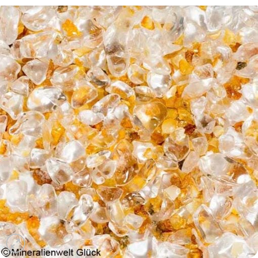 Edelstein Wasserstab "Kreativität und Schaffenskraft" (Bernstein und Bergkristall)