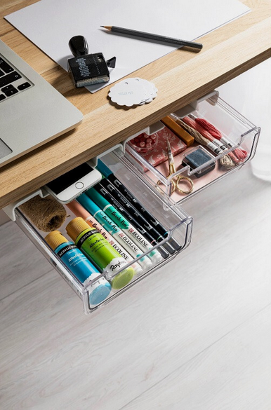 Universal-Schreibtischschubladen 2er-Set