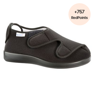 Varomed Klettpantoffel "DUBLIN XXL", Gr.39 extreme Weite, schwarz