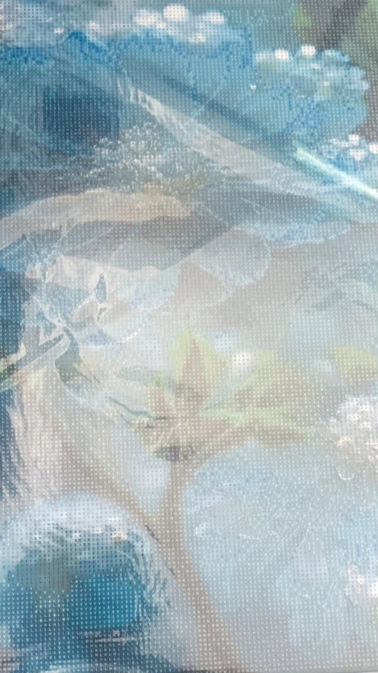 Diamond Painting "Taublüte in Blau" 40 x 50 cm