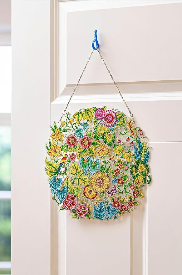 Diamond Painting Dekokranz "Flower"