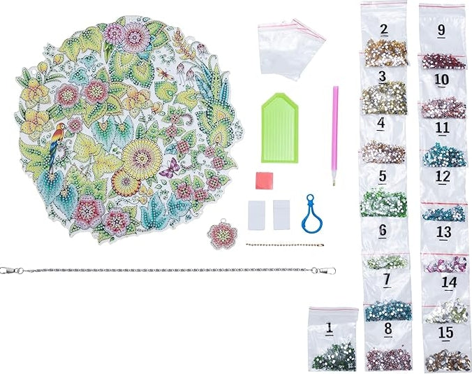 Diamond Painting Dekokranz "Flower"