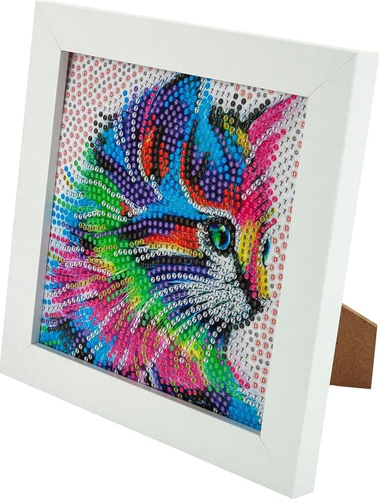 Bastelset Diamond Painting Bild inkl. Rahmen 18x18 cm