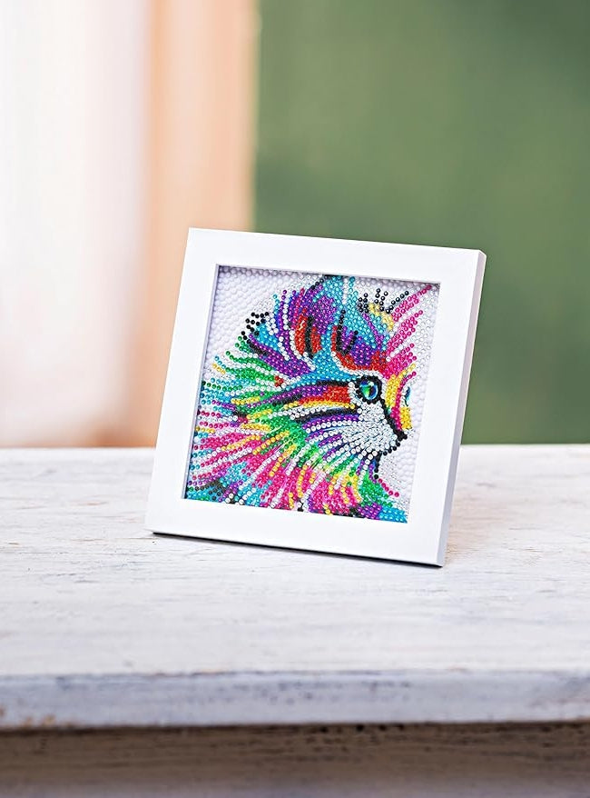 Bastelset Diamond Painting Bild inkl. Rahmen 18x18 cm