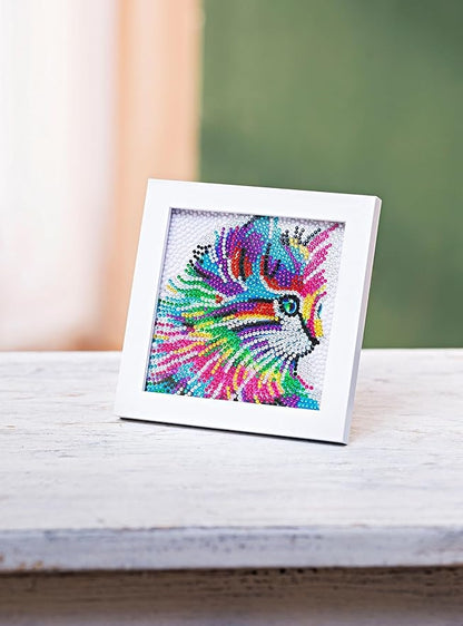 Bastelset Diamond Painting Bild inkl. Rahmen 18x18 cm