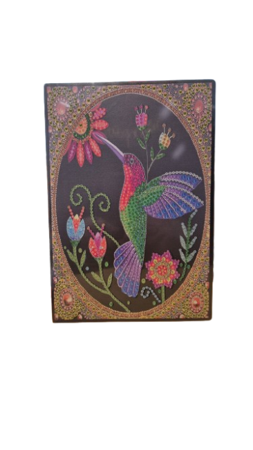 Diamond Painting Notizbuch (Motiv: Kolibri) DIN A5