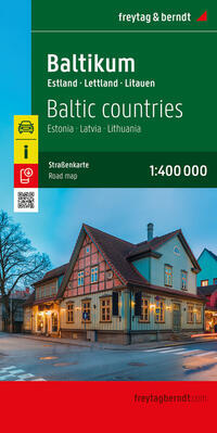 Baltische Staaten, Autokarte 1:400.000