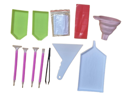 Diamond Painting Zubehör-Koffer mit 60 Aufbewahrungsdosen