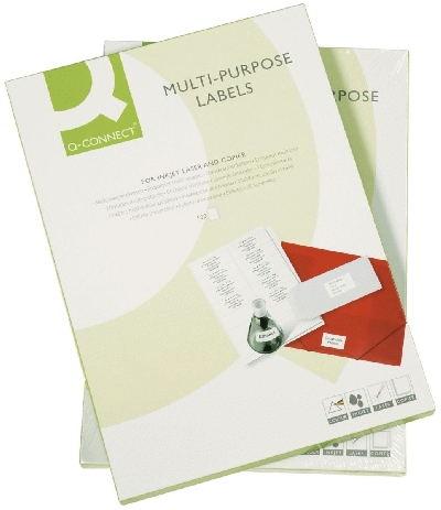Q-Connect KF10656 Universaletikett, 105x42,3mm, weiss
