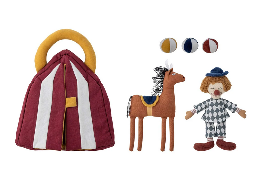 Zirkus-Spielhaus“Theobald” mit Zubehör 6er Set