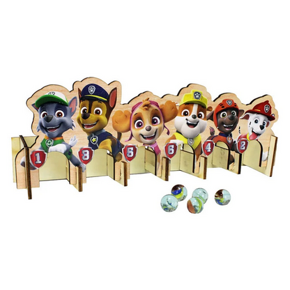 Murmelspiel "Paw Patrol" aus Holz